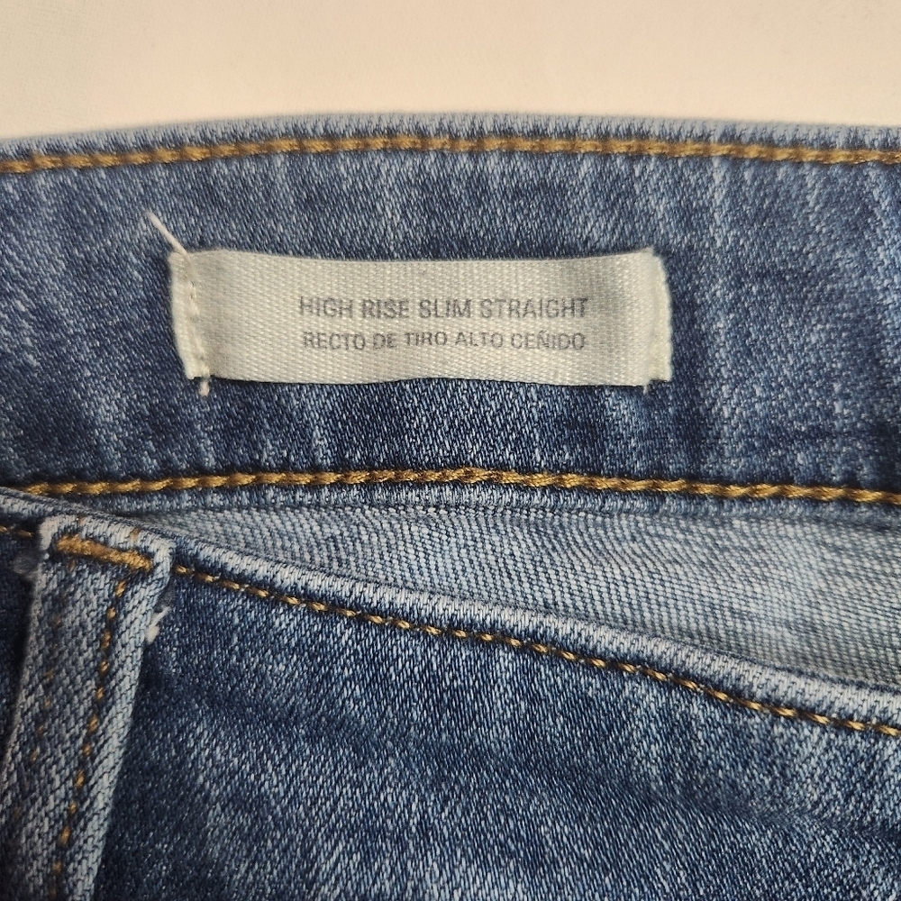 Universal Thread juniors size 17R blue jeans straight leg High Rise Slim - Picture 6 of 9